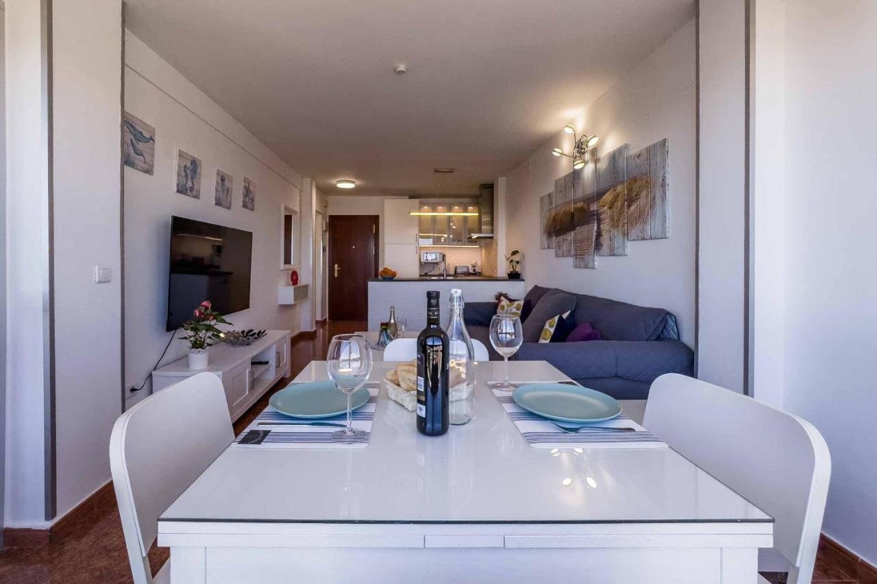 בנאלמדנה Apartamento Acogedor, Terraza, Piscina Y Mar מראה חיצוני תמונה