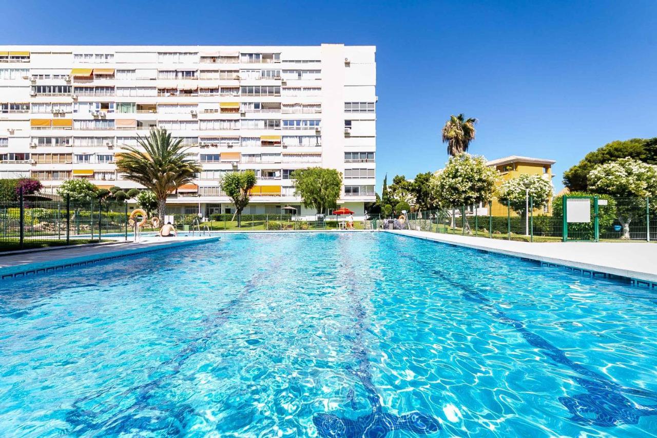 בנאלמדנה Apartamento Acogedor, Terraza, Piscina Y Mar מראה חיצוני תמונה